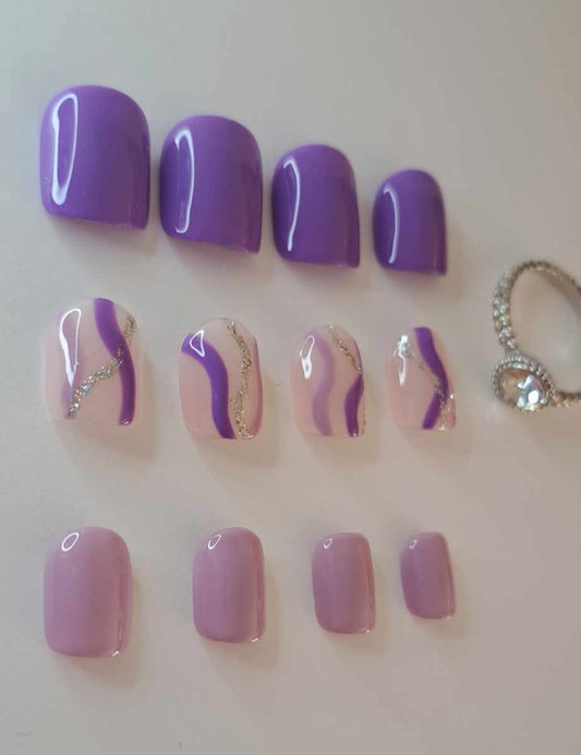 Press-On Nails | Violetta | Fait Main en France
