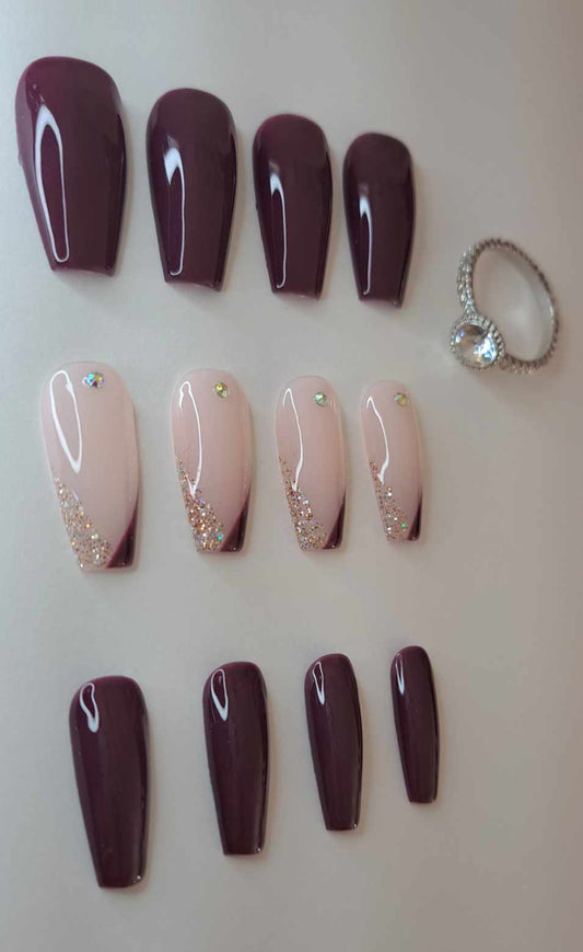 Press-On Nails | Purple Chic | Fait Main en France