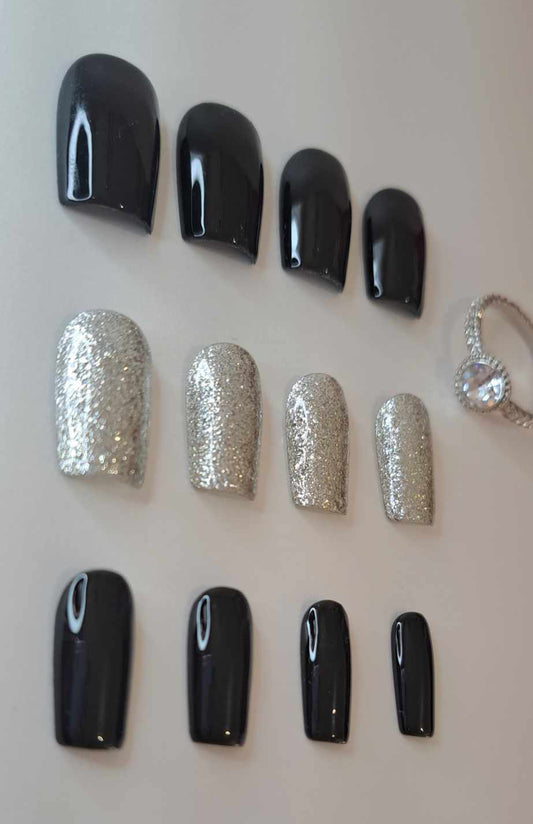 Press-On Nails | I'm Black | Fait Main en France