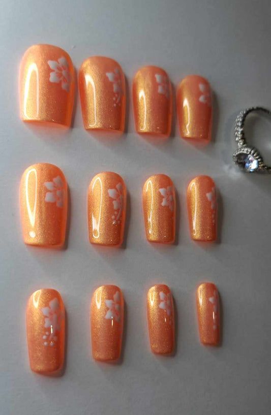 Press-On Nails | Hawaï | Fait Main en France