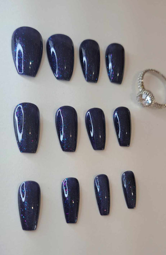 Press-On Nails | Galaxy | Fait Main en France