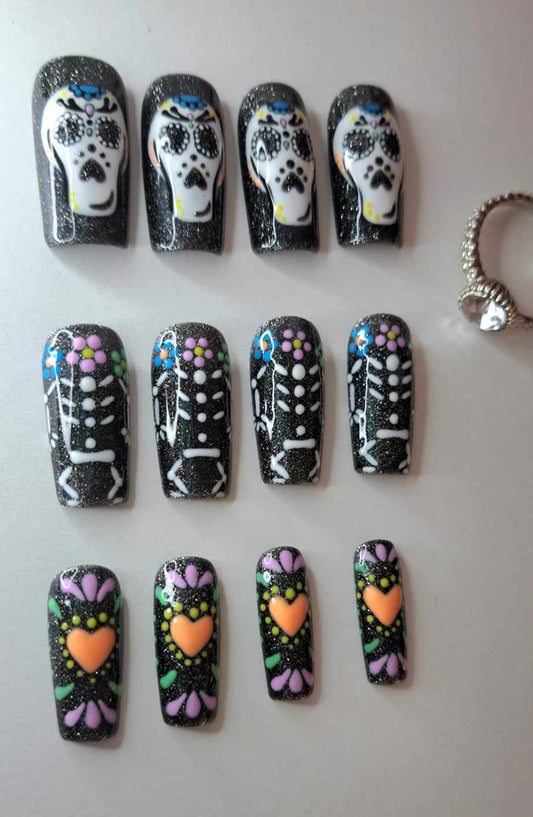 Press-On Nails | Maria | Fait Main en France