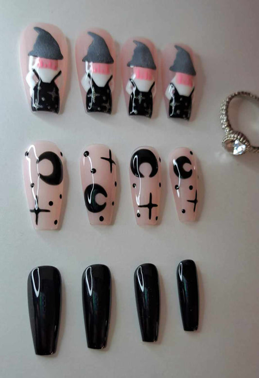 Press-On Nails | Céleste | Fait Main en France