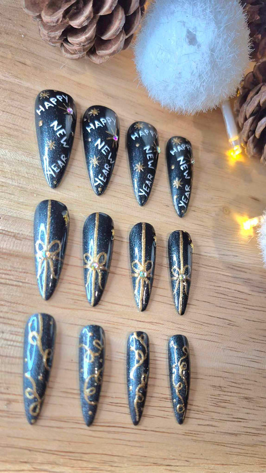Press-On Nails | Happy New Year | Fait Main en France