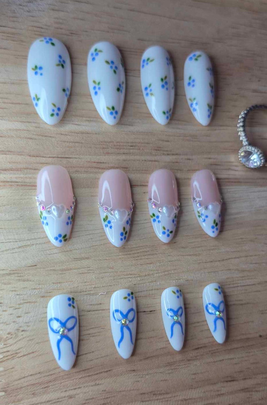 Press-On Nails | Blueberry | Fait Main en France