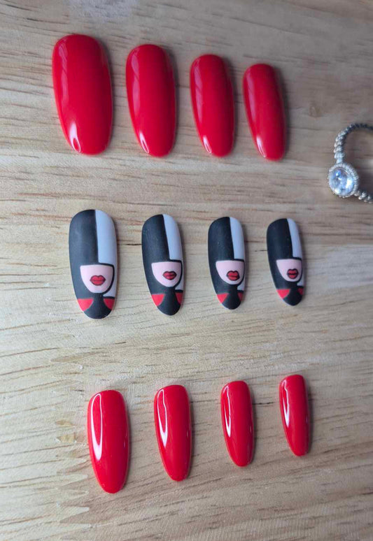 Press-On Nails | The Queen | Fait Main en France