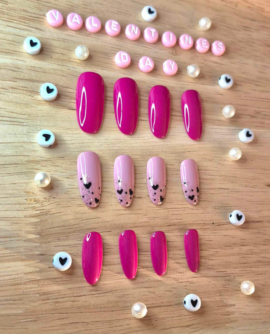 Press-On Nails | Pink Lover | Fait Main en France
