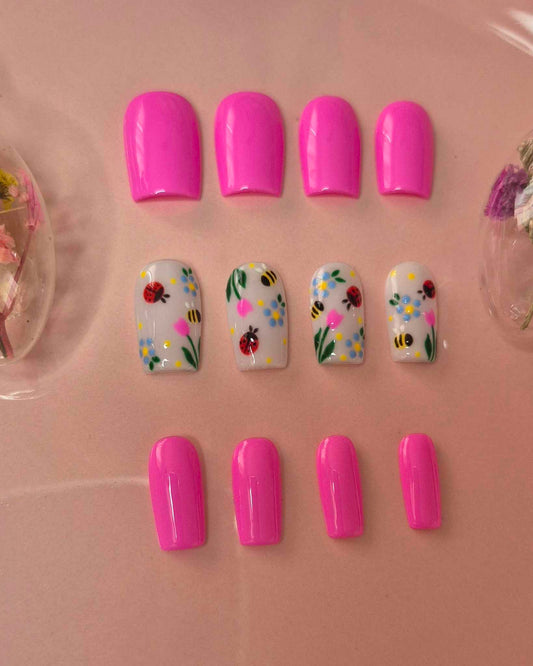 Press-On Nails | Garden | Fait Main en France