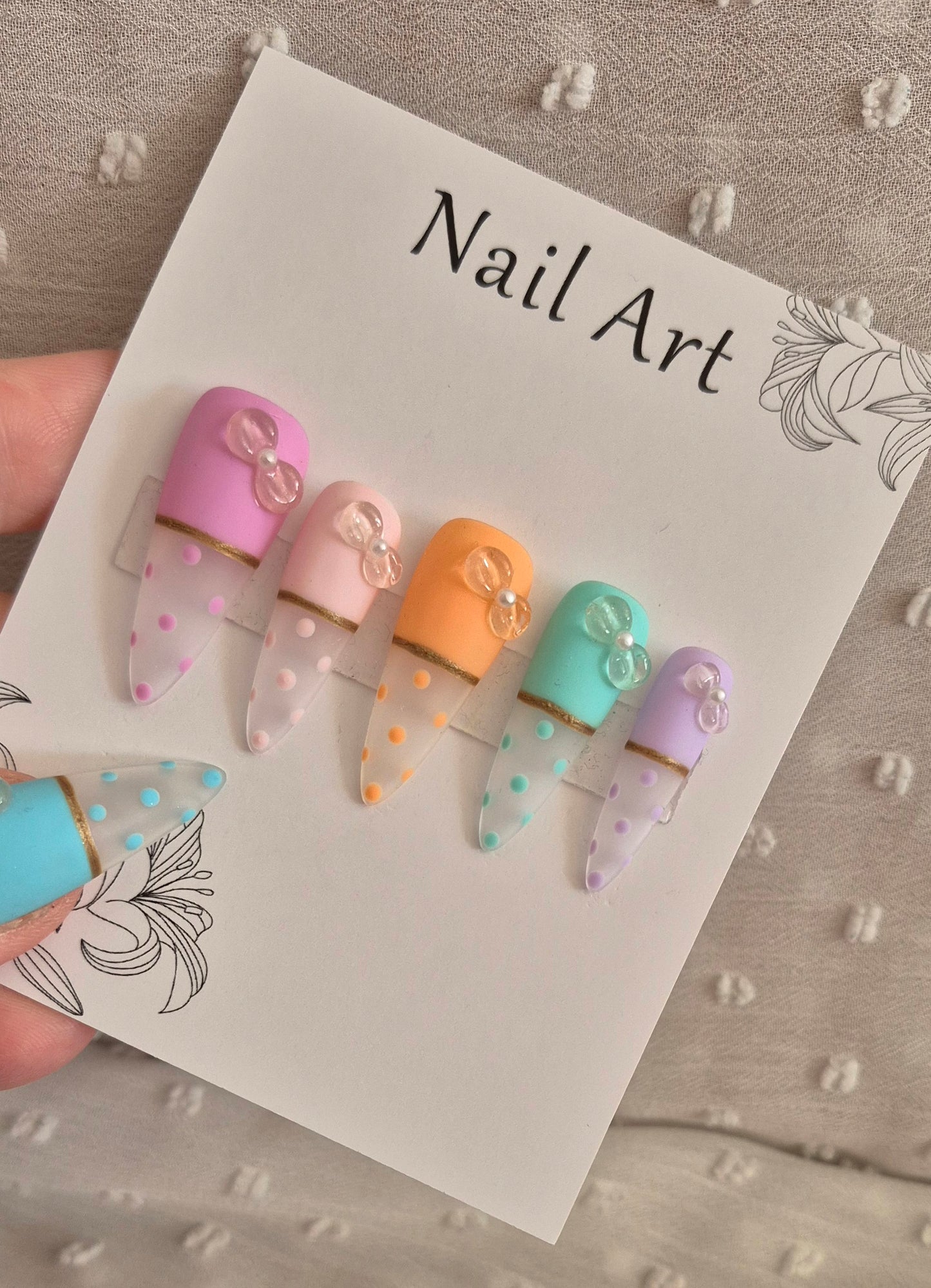 Press-On Nails | Baby Color | Fait Main en France