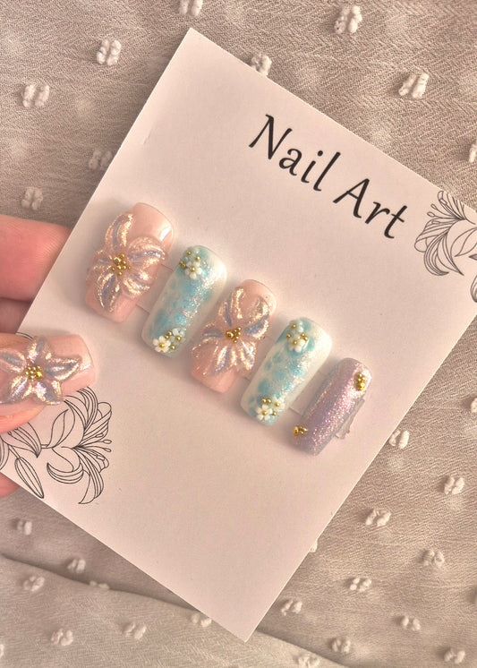 Press-On Nails | Tiaré | Fait Main en France