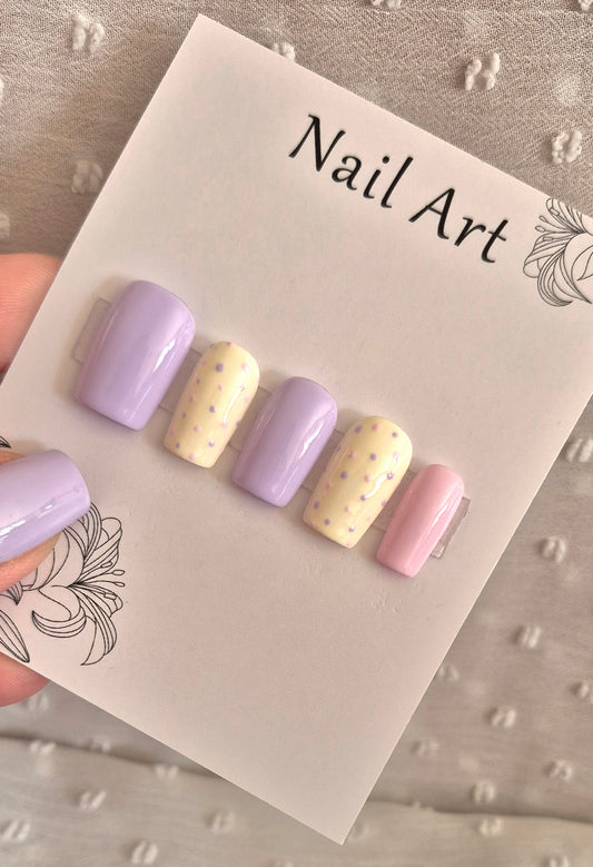 Press-On Nails | Petit Pois | Fait Main en France