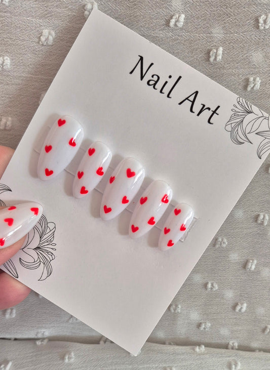 Press-On Nails | Milky Lover | Fait Main en France
