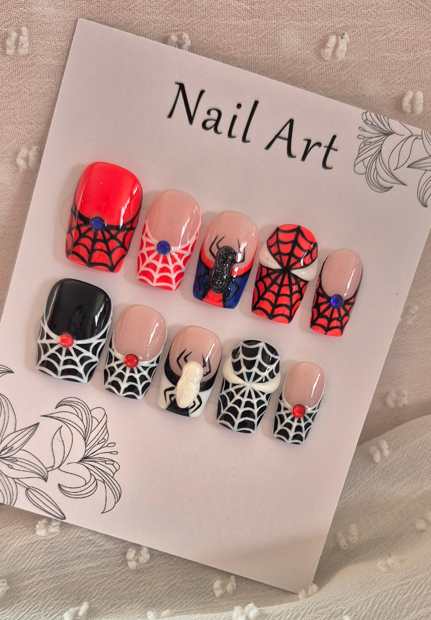Press-On Nails | Spider Multiverse | Fait Main en France