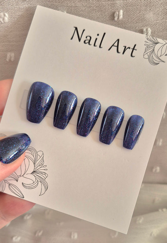 Press-On Nails | Galaxy | Fait Main en France