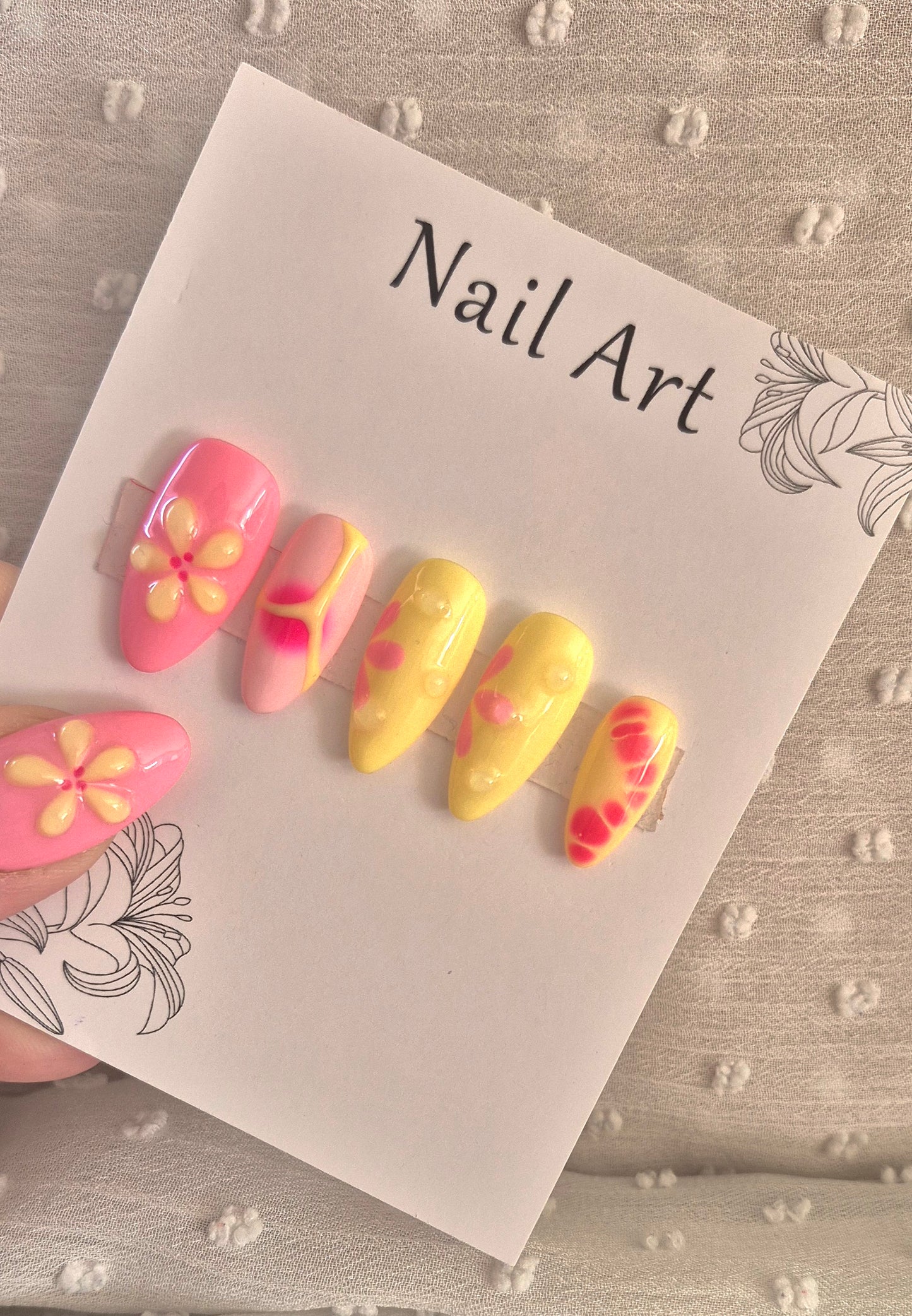 Press-On Nails | Life In Pink | Fait Main en France