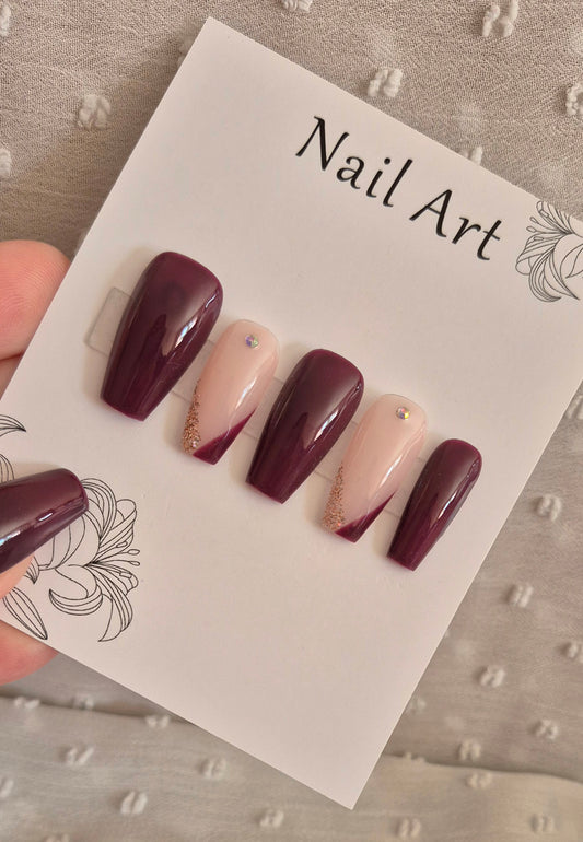 Press-On Nails | Purple Chic | Fait Main en France