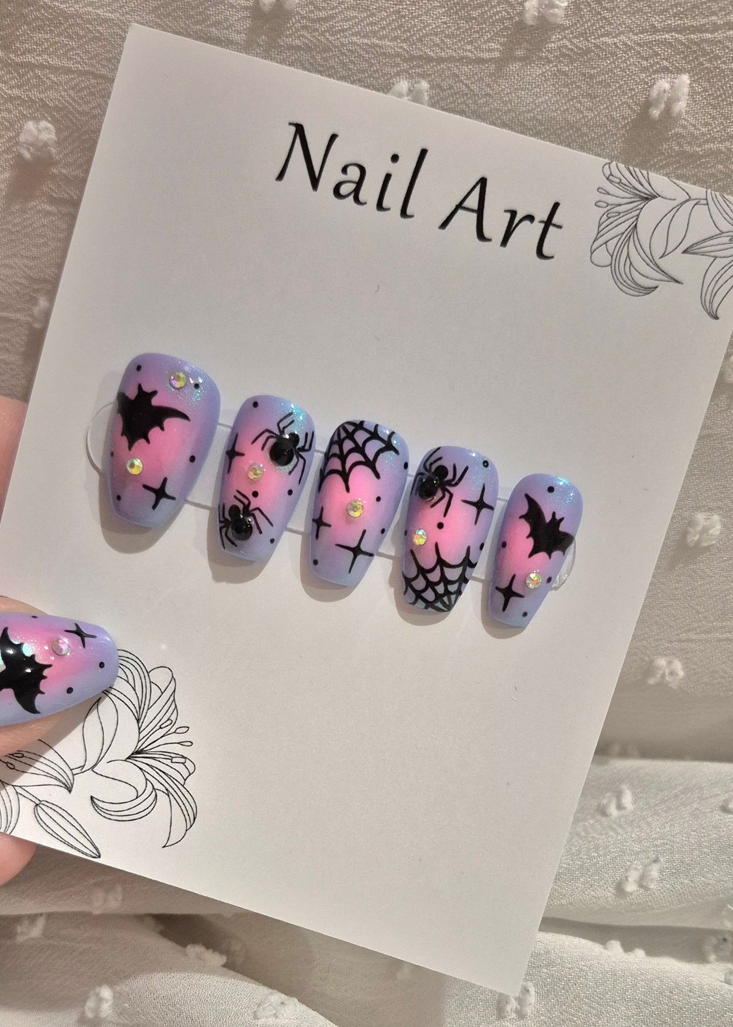 Press-On Nails | Midnight Speel | Fait Main en France