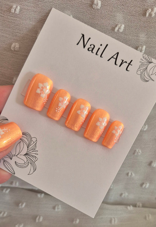 Press-On Nails | Hawaï | Fait Main en France