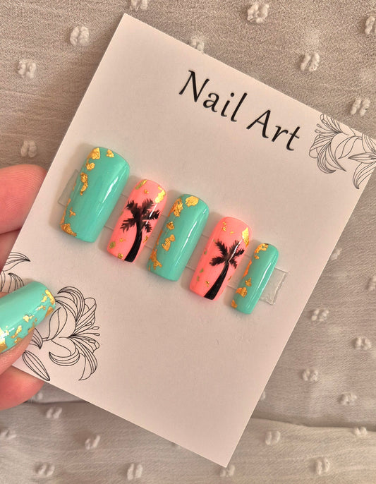 Press-On Nails | Paradise | Fait Main en France