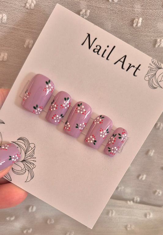 Press-On Nails | Violette | Fait Main en France
