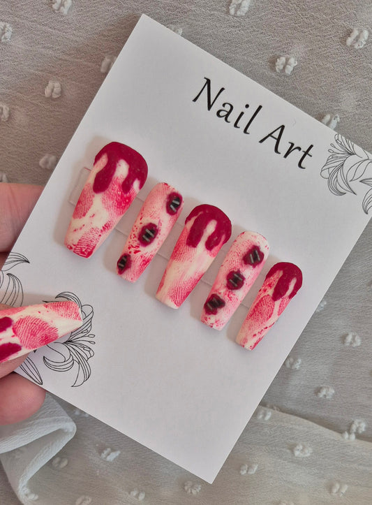 Press-On Nails | Dead | Fait Main en France