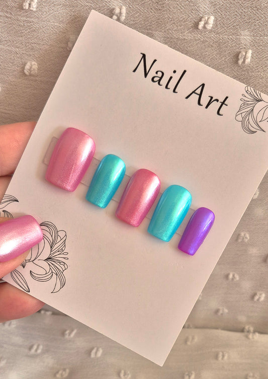 Press-On Nails | Sirène | Fait Main en France