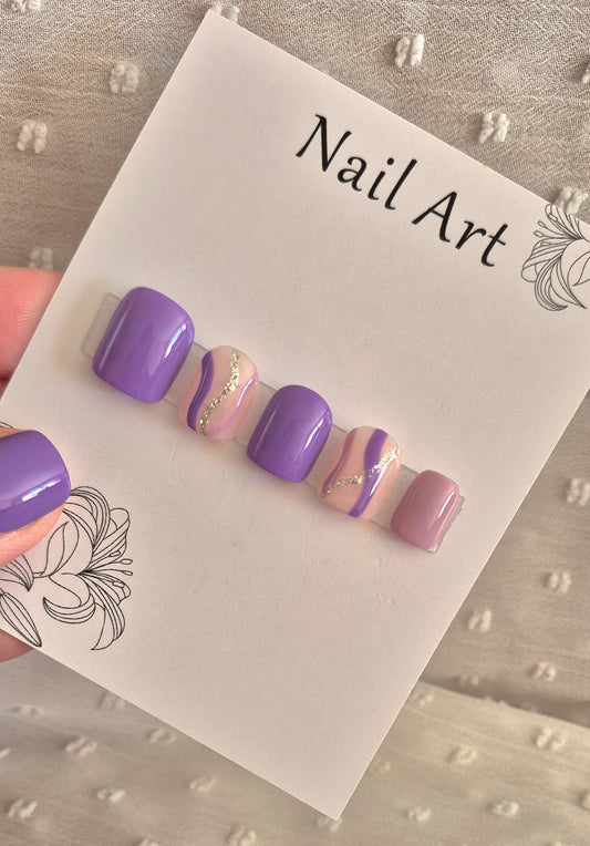 Press-On Nails | Violetta | Fait Main en France