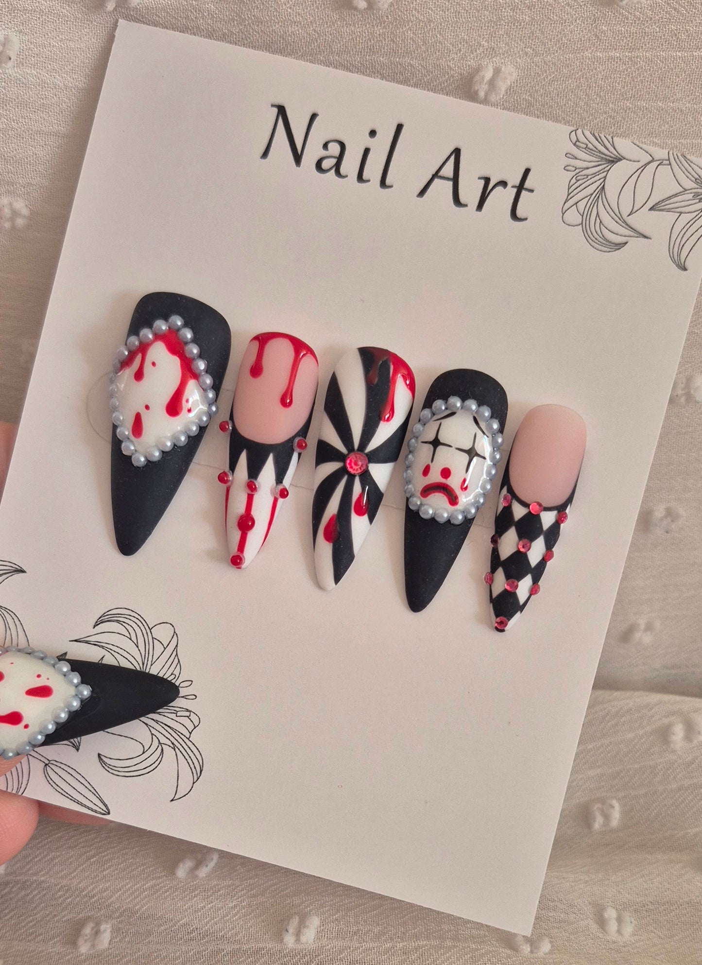 Press-On Nails | Circus Show | Fait Main en France