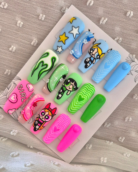 Press-On Nails | Les Supers Nanas | Fait Main en France