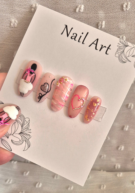 Press-On Nails | Girl Power | Fait Main en France