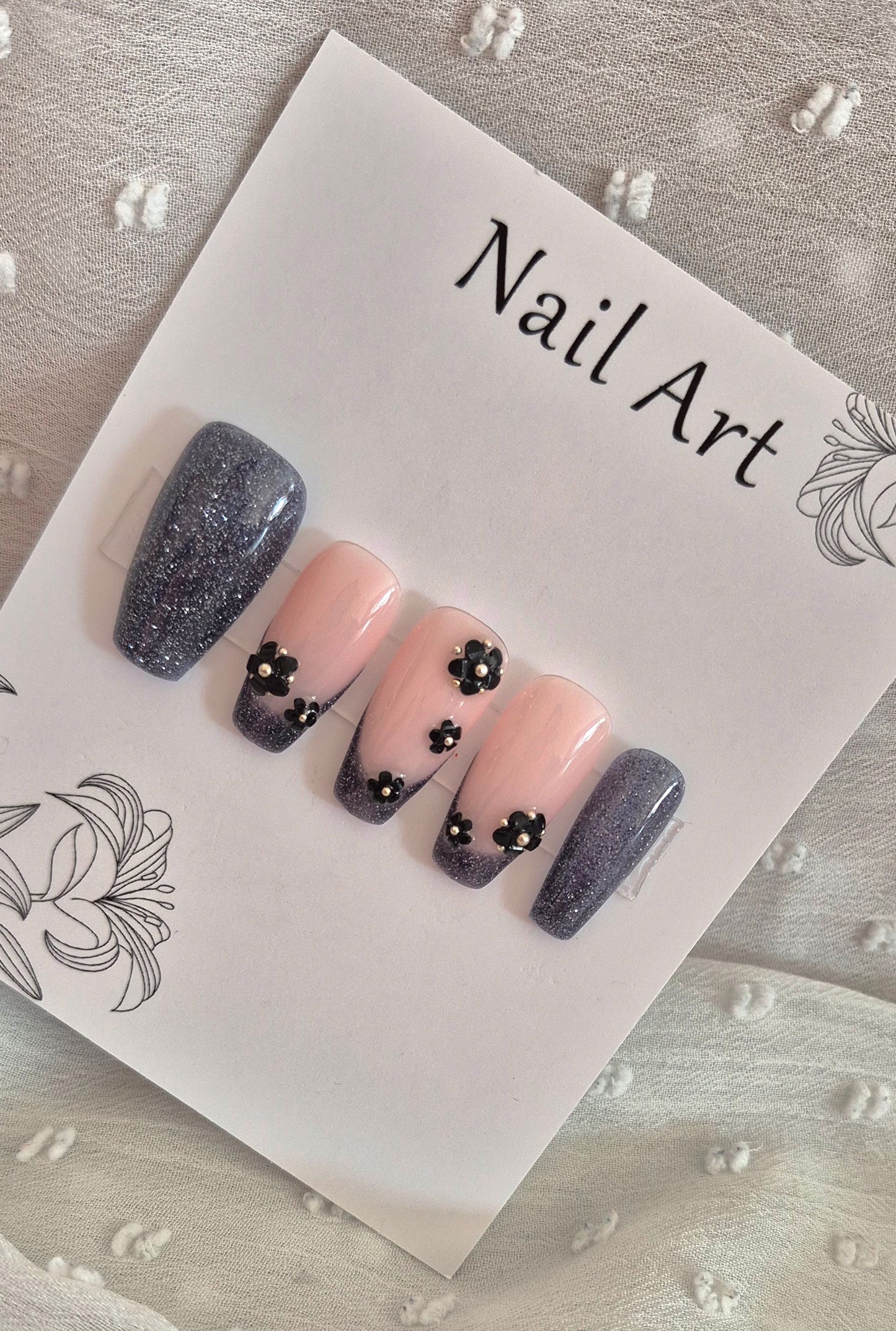 Press-On Nails | Opium | Fait Main en France