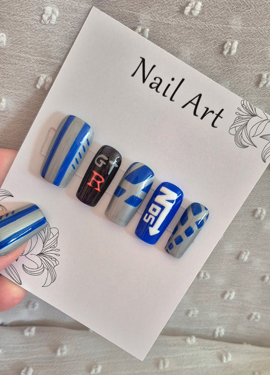 Press-On Nails | Brian | Fait Main en France