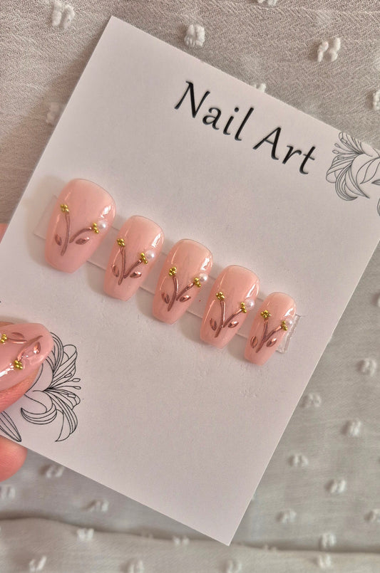 Press-On Nails | Muguet | Fait Main en France