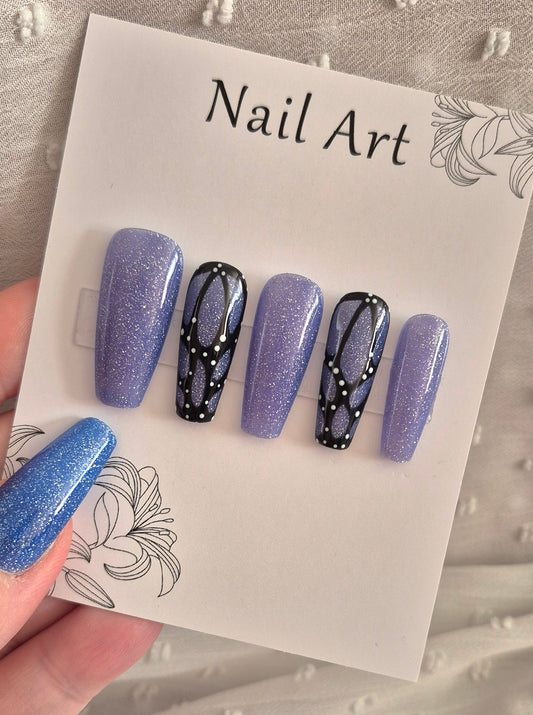 Press-On Nails | Butterfly | Fait Main en France