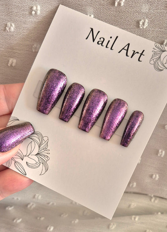 Press-On Nails | Caméléon | Fait Main en France