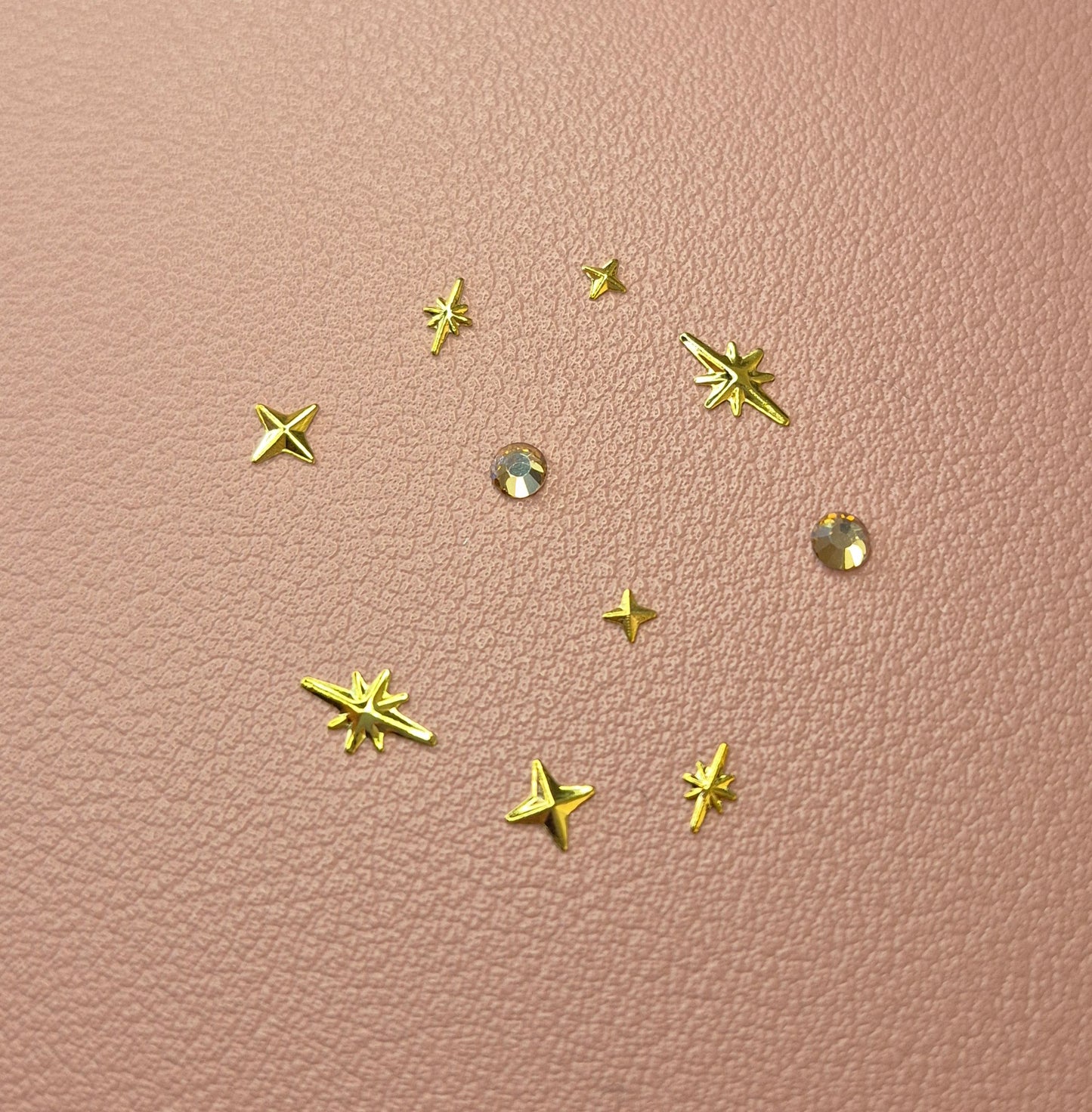 Press-On Nails | Golden Star | Fait Main en France