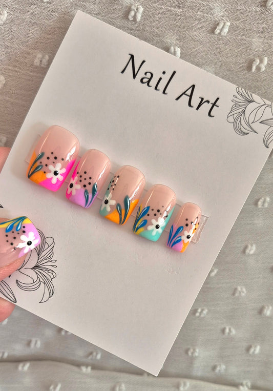 Press-On Nails | Narcisse | Fait Main en France