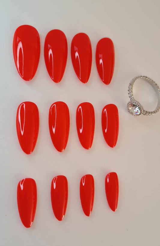 Press-On Nails | The Rouge | Fait Main en France
