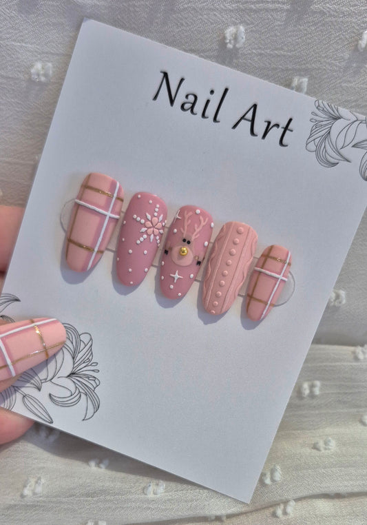 Press-On Nails | Winter Majesty | Fait Main en France