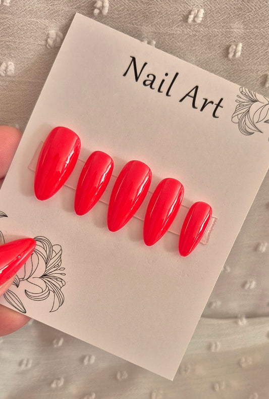 Press-On Nails | The Rouge | Fait Main en France