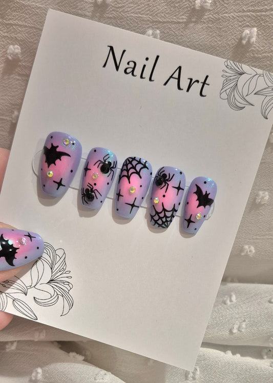 Press-On Nails | Midnight Speel | Fait Main en France