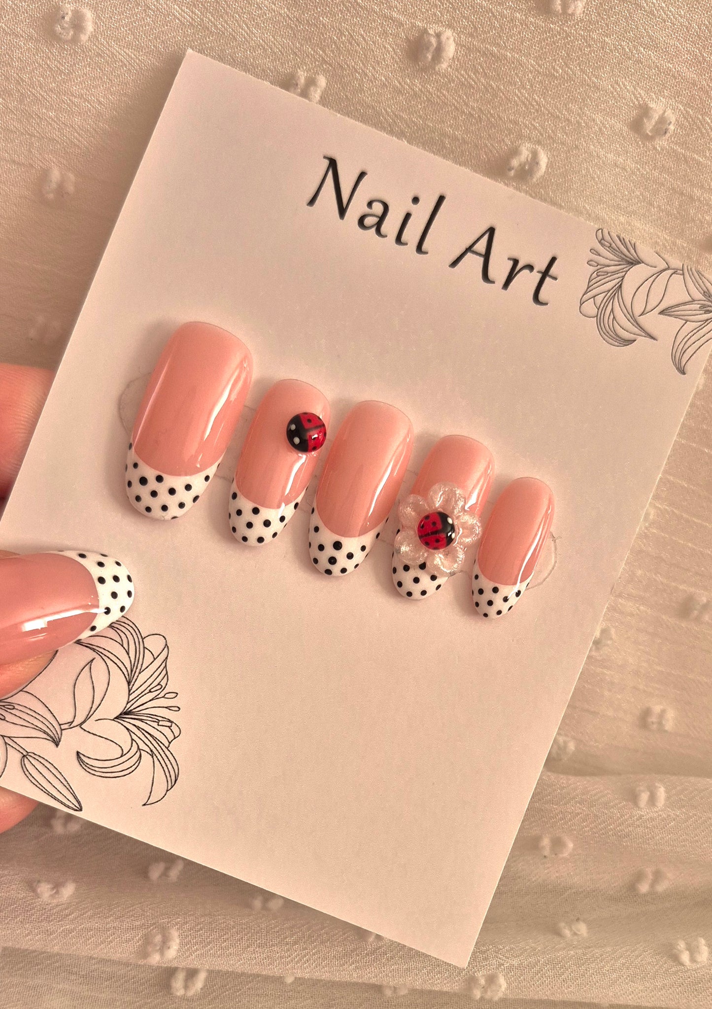 Press-On Nails | Lady Spring | Fait Main en France
