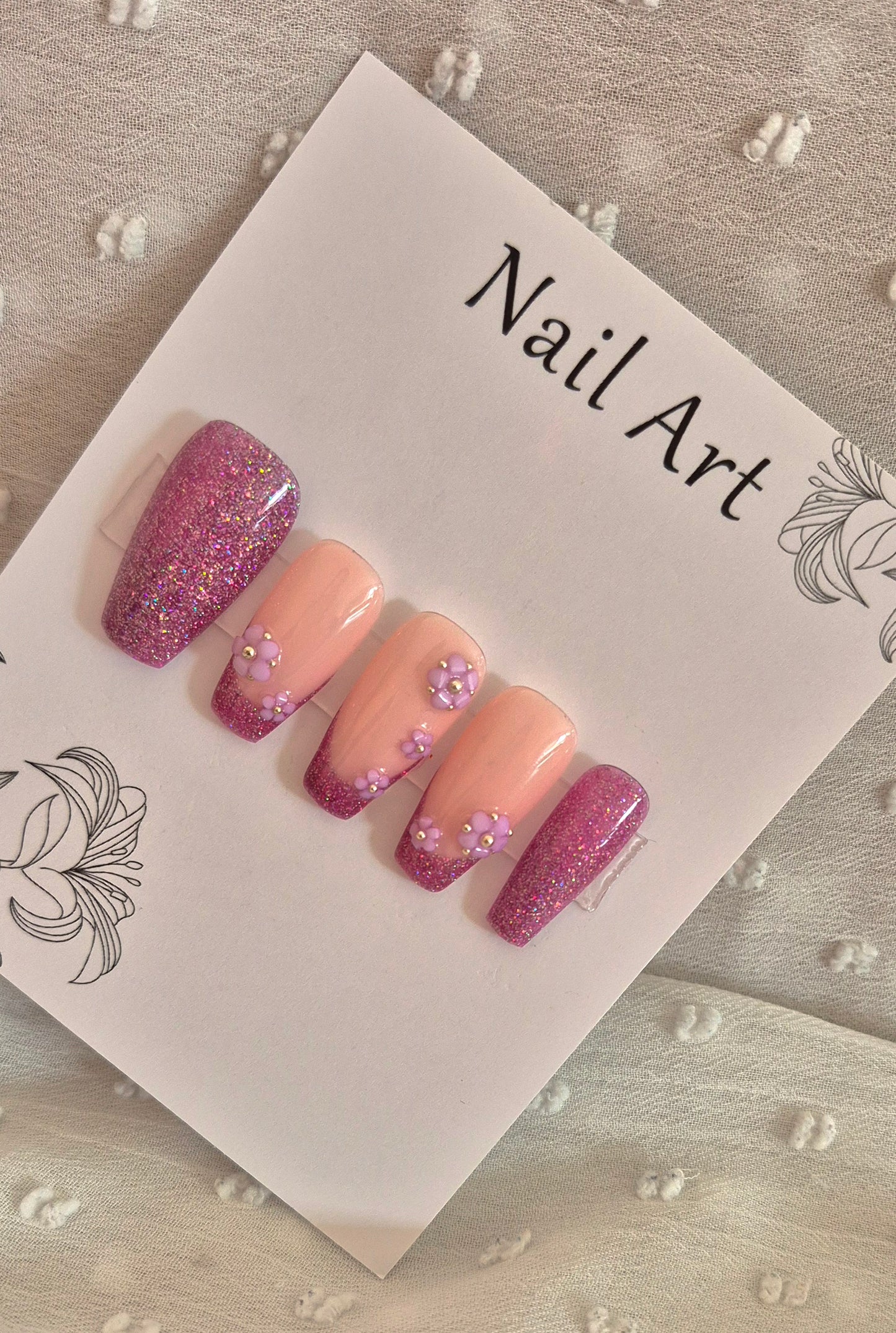 Press-On Nails | Opium | Fait Main en France