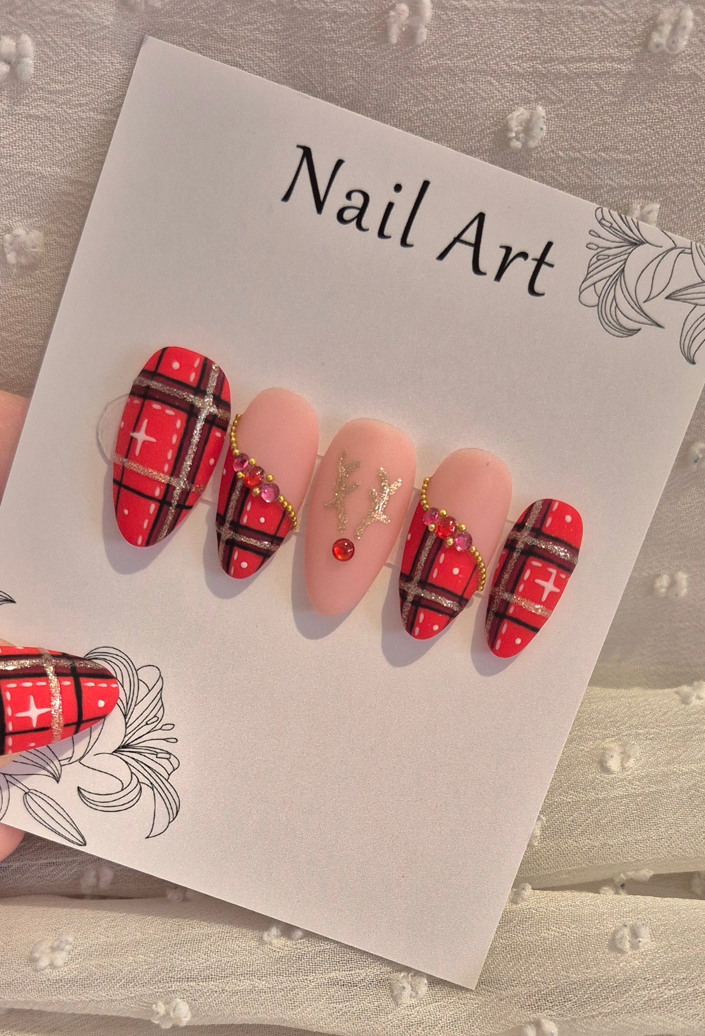 Press-On Nails | Cosy Winter | Fait Main en France