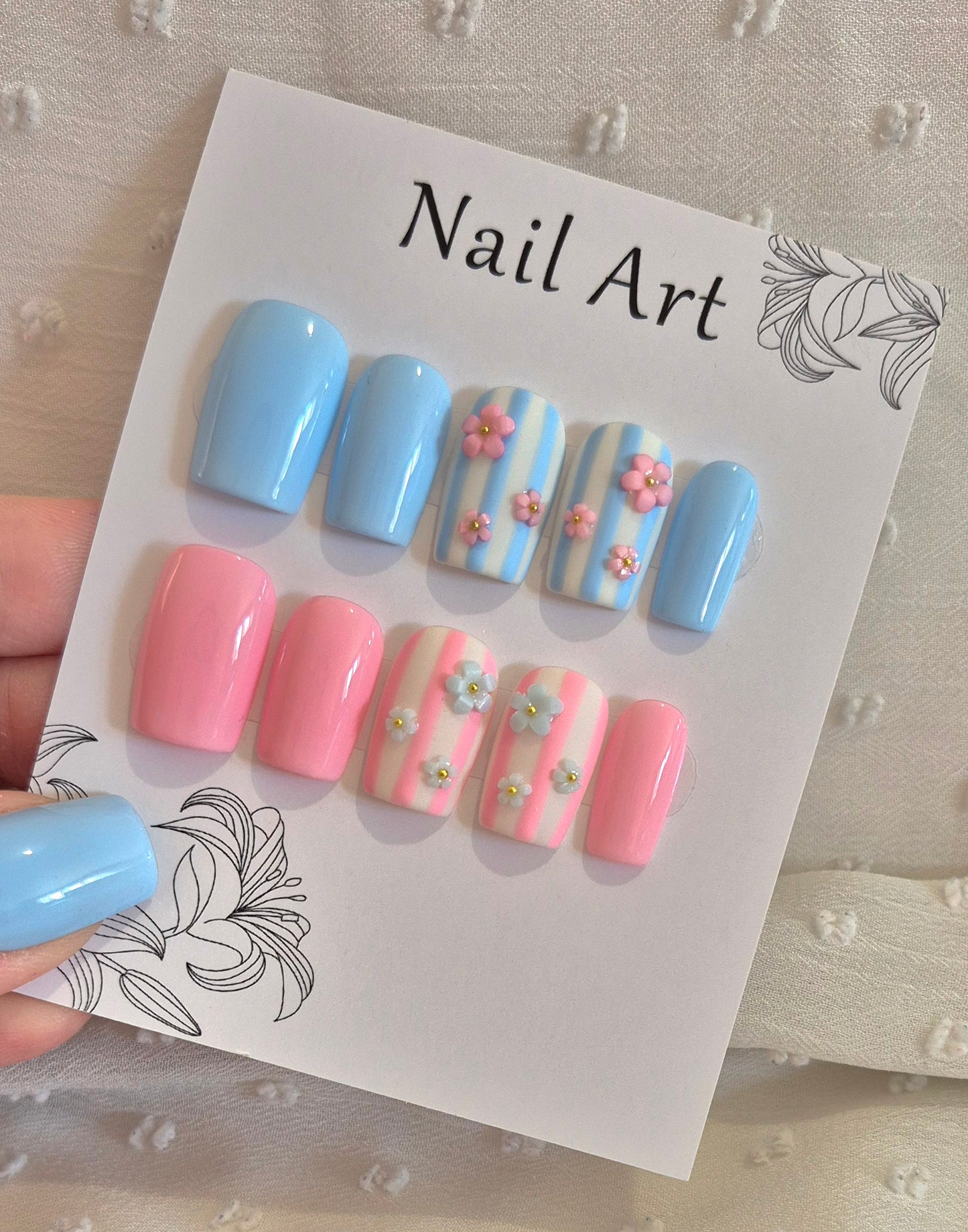 Press-On Nails | Candy Mix | Fait Main en France