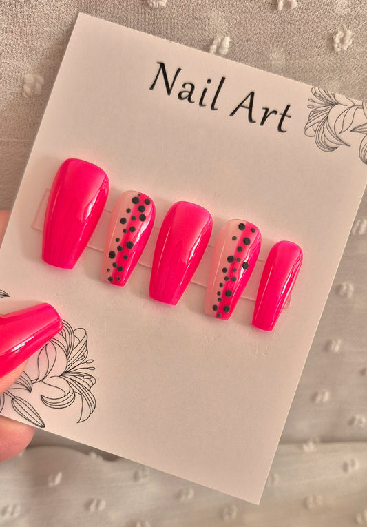 Press-On Nails | Bubble Tea | Fait Main en France
