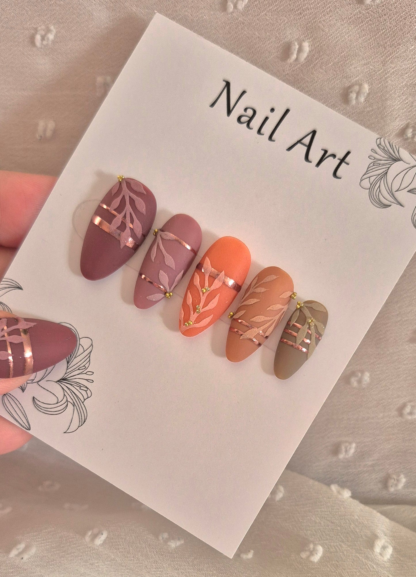 Press-On Nails | Velvet | Fait Main en France