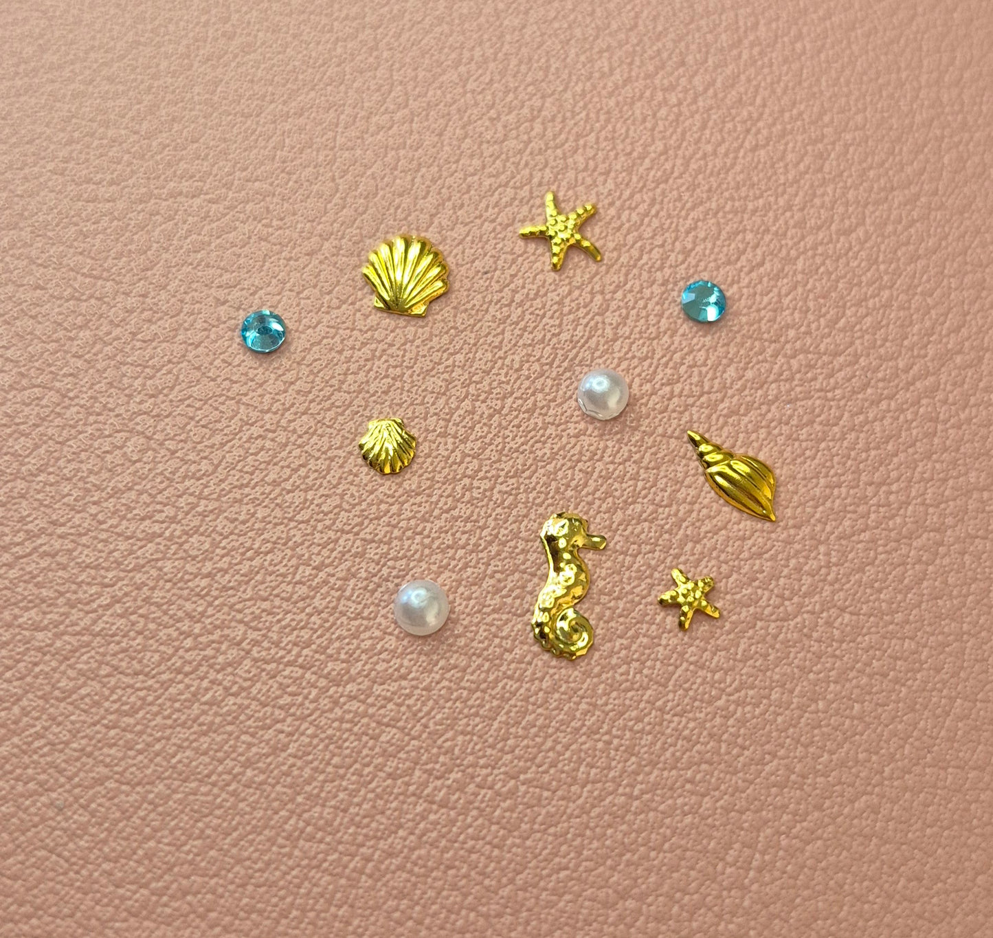 Press-On Nails | Mermaid Pearl | Fait Main en France